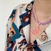 Creative Cartoon Animal Bear Pendant Necklace Candy Color Acrylic Funny Multi-layer Necklaces Harajuku Cool Party Jewelry