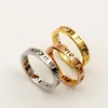 Nless Steel Fashion Jewelry Love Rings for Woman Man Lover Rings 18K Gold-Color and Rose Jewelry Bijoux Valentinesギフト