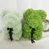 Nasze En Peluche Artifical Flower Eterelle Rose Bear Women Girl Gifts Walentynki Boże Narodzenie Prezent Cadeau Y0104