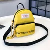 Kvinnor axelväska mini mode ren färg Casual Tote Outdoor Bag Canvas handväska Zipper Multi-Function Messenger Bags # 102