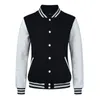 Brand White Varsity Baseball Jacket Men/Women 2020 Fashion Slim Fit Fleece Cotton College Jackets For Fall Bomber Veste Homme1