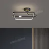 Plafondverlichting Nordic LED-lamp voor Woonkamer Gang Porch Balkon Crystal Square Dimhanger