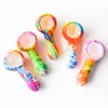 High Quality 3.0" Silicone Smoking Pipe Tobacco Hand Pipe Portable Glass Pipe Dab Rig Smoke accessory Oil Burner