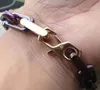 Créateur de mode chaîne bracelet femmes et hommes amour bracelet alliage boucle bracelet à breloques avec boîte d'emballage