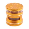 4 Layers Herb Grinder smoking accessories Crusher Tobacco Aluminum alloy Cigarette Machine Scraper with Gift Box