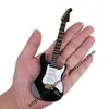 Mini Electric Guitar Model Miniature Decoration Musical Instruments with Case and Stand Y200104