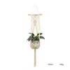 Flower Plant Hanger Rope Handmade Cotton Knitting Hemp Flowerpot Net Bag Balcony Florist Flower Plant Hanger Decoration