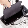 イブニングバッグ女性ラインストーンタッセルハンドルイブニング財布韓国スクエアチェーン光沢のあるクリスタル財布とハンドバッグ高級デザイナー高品質220315