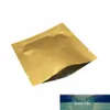 Sac de papier d'aluminium de 8x8cm ouvert des sachets de papier d'aluminium de Mylar thermoscellables sacs d'emballage sous vide pour l'emballage de stockage de café d'épice de sucre