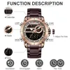 NaviForce Luxury Men Watch Male Quartz Clock New Fashion Men's Orologi da polso in acciaio inossidabile Waterledless Reloj Hombre 2013225