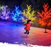 Brilhante LED Cerejeira Flor de Natal Árvore de Natal Iluminação À Prova D 'Água Paisagem de Jardim Decoração Lâmpada para Festa de Casamento Fontes de Natal H180cm