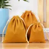 Small Size Coloful Velvet Bag Drawstring Pouches Gift Bags Pouches Jewelry Packaging bagZC850