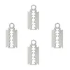 100pcs Stop Silver Color Razor Brazor Charms Bransoletka Choker Naszyjnik Urok do biżuterii Robienie ręcznie wykonanego rzemiosła 24 11 mm229s