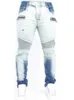 Mens Jeans Men Straight Zipper Biker Pants High Waisted Spring Autumn Streetwear Male Desiger Washed Trousers 220928