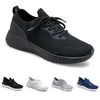 Icke-varumärke löparskor för män Kvinnor Triple Black White Grey Blue Fashion Light Par Sko Mens Trainers Outdoor Sports Sneakers