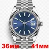 Fashion Blue Mens Womens 36/41 mm Acciaio inossidabile da donna Movimento meccanico automatico Orologio da uomo Orologi da polso