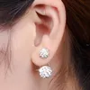 Boucles d'oreilles pour femmes en argent sterling 925, nouveaux bijoux, boule de cristal shambhala, boucles d'oreilles de tempérament à la mode