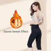 Minxilim mulheres de neoprene de neoprene emagrecimento shaper corpo pós-parto ultra suor sauna capris leggings shapewear cintura calça de treinador lj201209