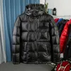 Mens Winter Down Jacket Högkvalitativ parka för män Svartblå röd kvinnor ner jacka huva kappa mode håll varm anka ner kappa