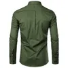 Taktyczna koszula Mężczyźni Brand New Mens Cargo Twill Koszulki robocze z kieszeni wiosną z długim rękawem bawełnianą chemise Homme Camisa S-XXL C1210