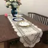 Pa.an Crochet Table Runner Handmade Handicrafts Classic Lace Tablecloth Bege Table Table Cover Dropshipping Decor presentes 201120