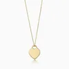 Mode 925 Silver Letter Peach Heart Necklace Emameled Egg Halsbaus Ladies Love Neckor Pendant For Woman Accessories248U