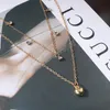 Herz-Halsketten-Set für Frauen, glänzende Anhänger-Halsketten-Set, modischer Schlüsselbein-Schmuck