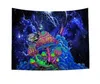 Space Mushroom Forest Castle Tapestry Fairytale Trippy kleurrijke Dragon Wall Hangend Tapestry voor Home Deco Tapestry Mandala T200601