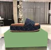 2021 Designer womens Sandals Canvas Platform Slipper Real Leather Beige brick allolors Beach Slides Slippers Outdoor Party Sandal