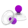 NXY Sex Pump Toys 2PCS Nipper Massager Rotation Vibrator för Kvinnor Clit Clitoris Stimulator 10 Hastighet Kraftfull vibrerande Sucker 1221