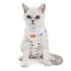 Costume de récupération chirurgicale pour chat imprimé Costume de stérilisation pour chat respirant Vêtements de chirurgie Vêtements anti-léchage des plaies et cadeau de sable