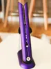 2 in 1 Hair Curler Straightener Fuchsia Color.