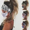 Moda Cruz Impresso Máscara Moda Headwears Headwears Magia Scarves Stretch Sports Fitness Headband Botão Máscara de cabelo 2020 2pcs