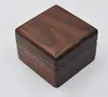 Sieraden Doos Creatieve Houten Ring Earring Box Hanger Sieraden Opbergdoos Zwart Walnoot Earring Case Solid Wood Doos SN1773