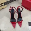 2021 Fashion Women's High Heavers Senhoras Sapatos Material Transparente Macio e confortável Vestido de salto Altura: 10.5cm Tamanho 35-42