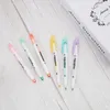 Highlighters Creative Window Design Pen Student Pen 6 Pióra fluorescencyjne Ustaw Pisze lub Mark Multi Choice Color