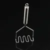 Long Handle Press Crusher Hanging Stainless Steel Potato Masher Siliver Easy To Use Fruit Easy Carry Practical 3 5am cc