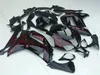 Spritzgießmold Verkleidungskörper Kit für Kawasaki Ninja ZX6R 636 07 08 ZX 6R 2007 2008 Rote Flammen Schwarze Verkleidungen Bodywork + Geschenke KB37