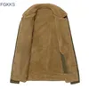 FGKKS Men Jacket Coats Winter Military Bomber Jukets Male Jaqueta Masculina Fashion Jacket Mens Coat 201128