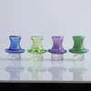 New Style Glass UFO Spinning Carb Cap With 25mm OD 4Kind Colors Glass Cap For 25mm Quartz Banger Nails Glass Water Bongs