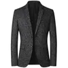 Trajes para hombres Blazers Hombres Marca Jacket Fashion Slim Casual Coats Guapo Masculino Chaquetas de negocios Rayas Tops