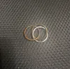 Nieuw modemerk roestvrij staal 3 ring ring 18K persoonlijkheid hoge kwaliteit liefhebbers cadeau vrienden wisselen geschenken uit