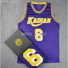Pas cher personnalisé SLAM Cosplay Kainan école SG n ° 6 SOICHIRO JIN maillot de basket-ball blanc violet noir XS-5XL NCAA