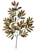 Faux Olive Tree Flower Branch Flower Silk green red Color Leaf Stems for Wedding Home Decorative Artificial Plants