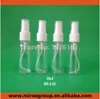 Manufacture! 500pcs/lot 30ml 1 oz PET clear mist spray bottles, ounce transparent perfume bottlesgood qualtity