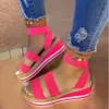 ladies wedge shoes ankle straps