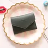 Girl Mini Coin Purse Women Ultrathin Purses Card Coin Bags Fashion Solid Colors Envelope Small Wallet Storage Bags Design 10 Colors XTL456