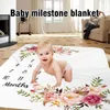 Baby Milestone Booket Baby Photography реквизит одеяло Newborn 12 ежемесячные фото реквизиты фона одеяло lj201014