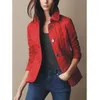 Limited Classic Women England Fashion Diamond Jacket British Quilted Blazers Solid Coat Single Breasted Slim London Brit Jackets B9977875