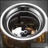Kaffee-Tee-Tools Trinkküche, Essbar Hausgarten 304 Edelstahl-Siebs Große Kapazität Infuser Mesh-Sieb Wasserfilter